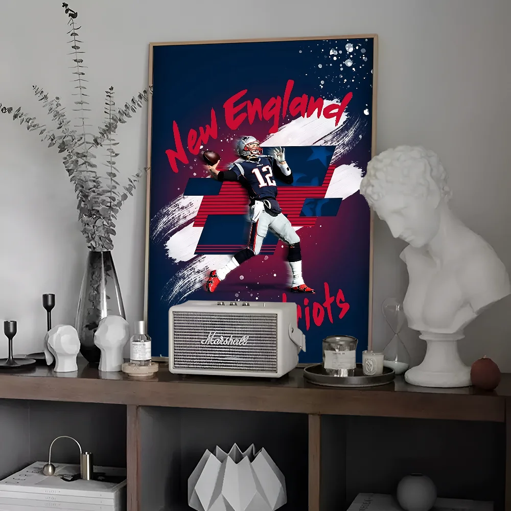 Tom Brady Quotes Canvas American Football Athlete Anime Posters