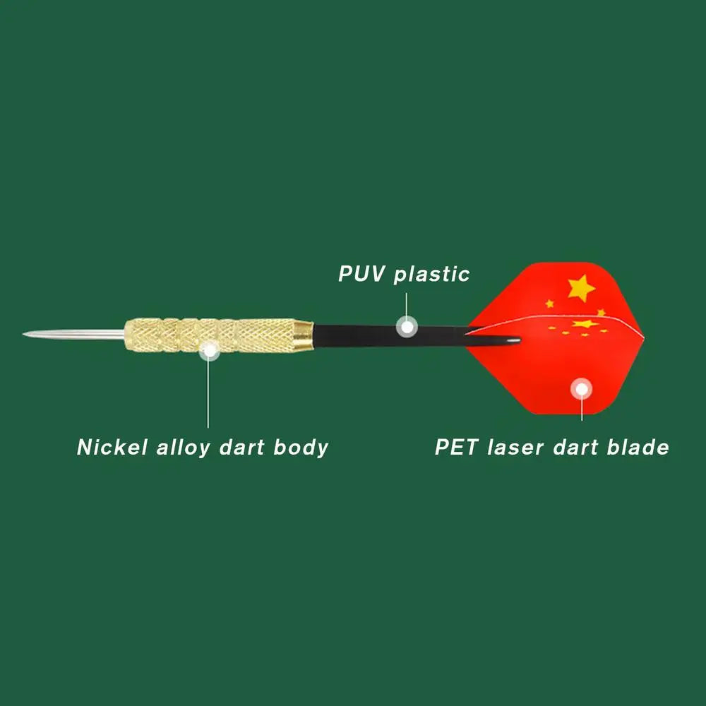 Professional Dart Board  Stable Flocking Board With Darts Thick 15in Game