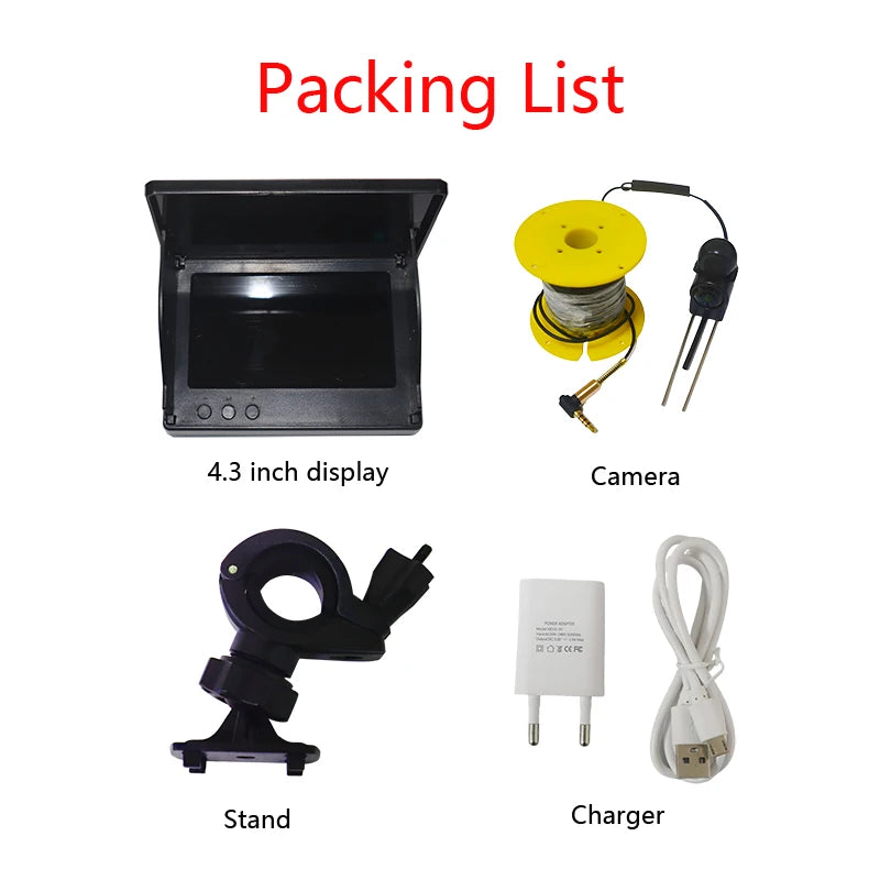 Underwater Ice Fishing Camera Video, Fish Finder,