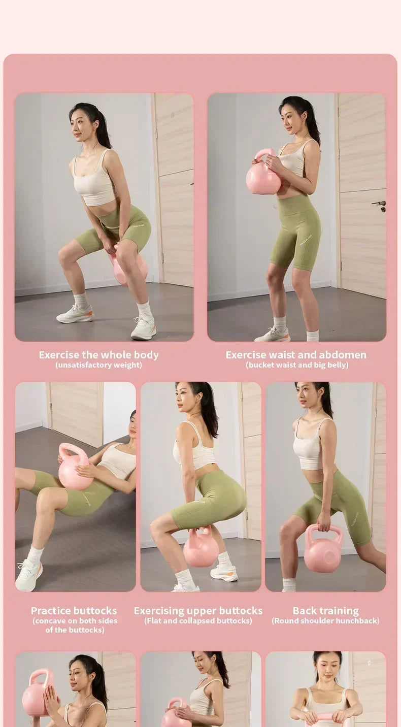 Adjustable Dumbbell Home Fitness Gym Exercise Equipment 2/4/6/8kg Water Kettlebell Squat Trainer Tool