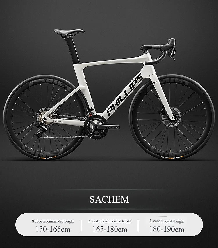 2025 New Ultra-Light Carbon Fiber Road Bike Fast Racing Bicycle with Hydraulic Disc Brakes