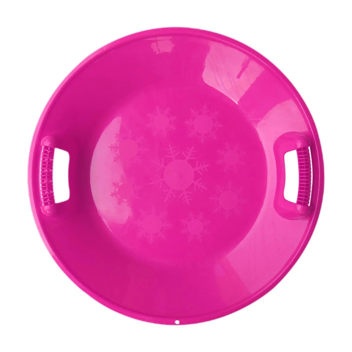 Round Snow Sled Toboggan Grass Sliding Sled Skiing Board Snow Luge Sledge for Boys Girls Kids