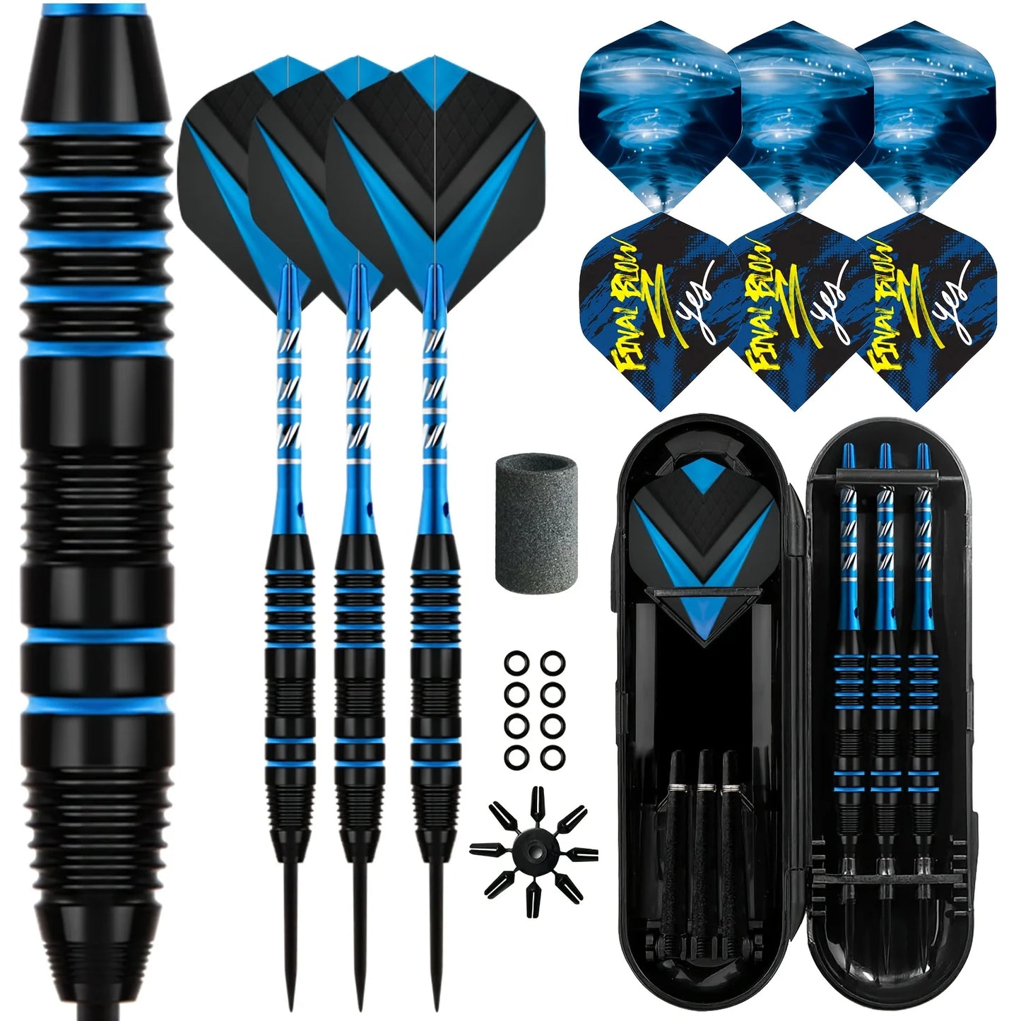 Dart Metal Tip Set 3 Aluminum Dart Shafts Steel Tip Dart Set