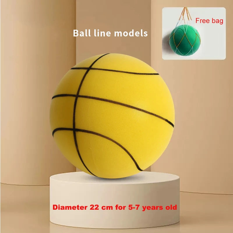 New Bouncing Mute Ball Size 3/5/7 Indoor Silent Basketball No Noise Soft High Density Foam