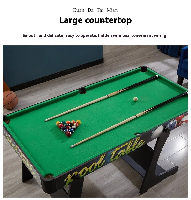 Children's Folding Wooden Pool Table Home Use Large Small