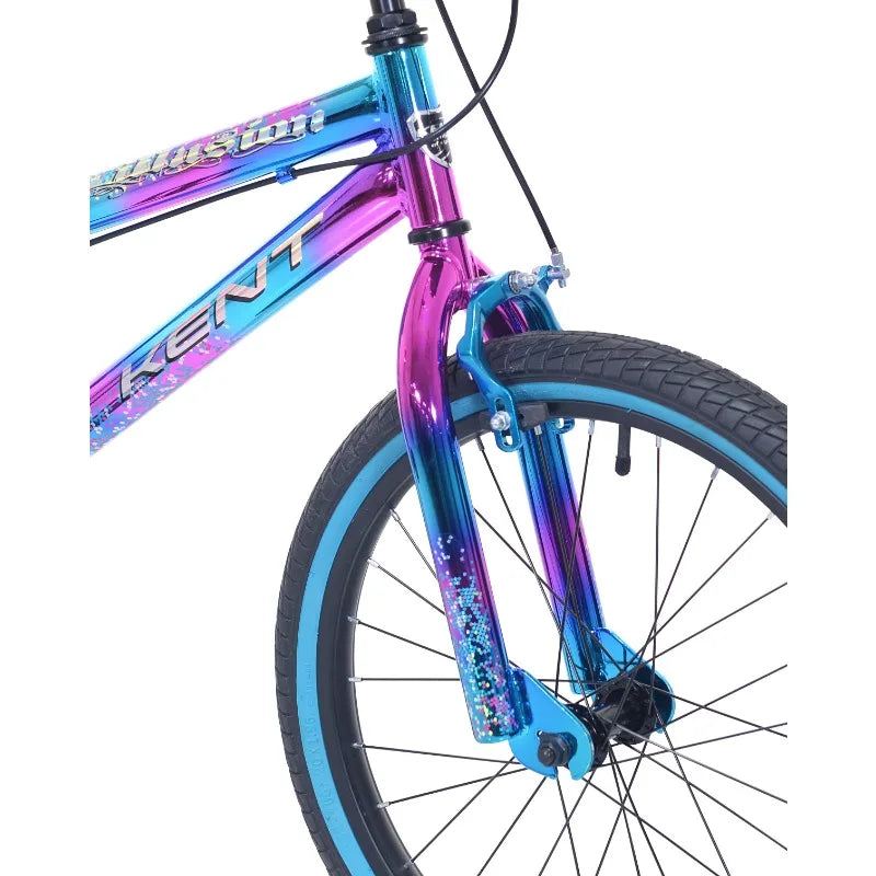 20" Kent Illusion BMX Bicycle, Fits Riders 4'2"-5', Blue/Purple, Child, Unisex