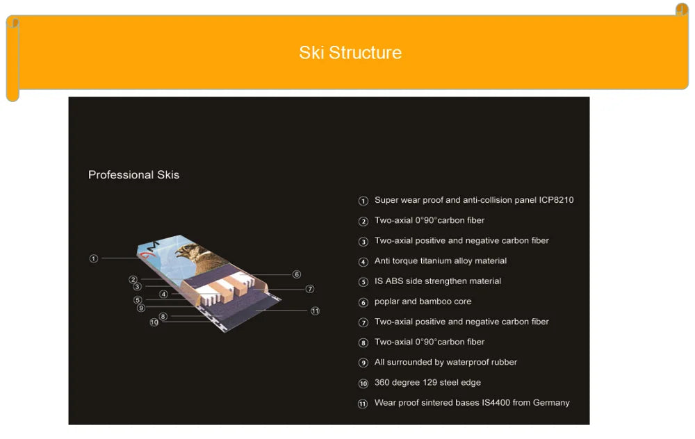Alpine Oem and Odm Adult Twintip Mountain Skis