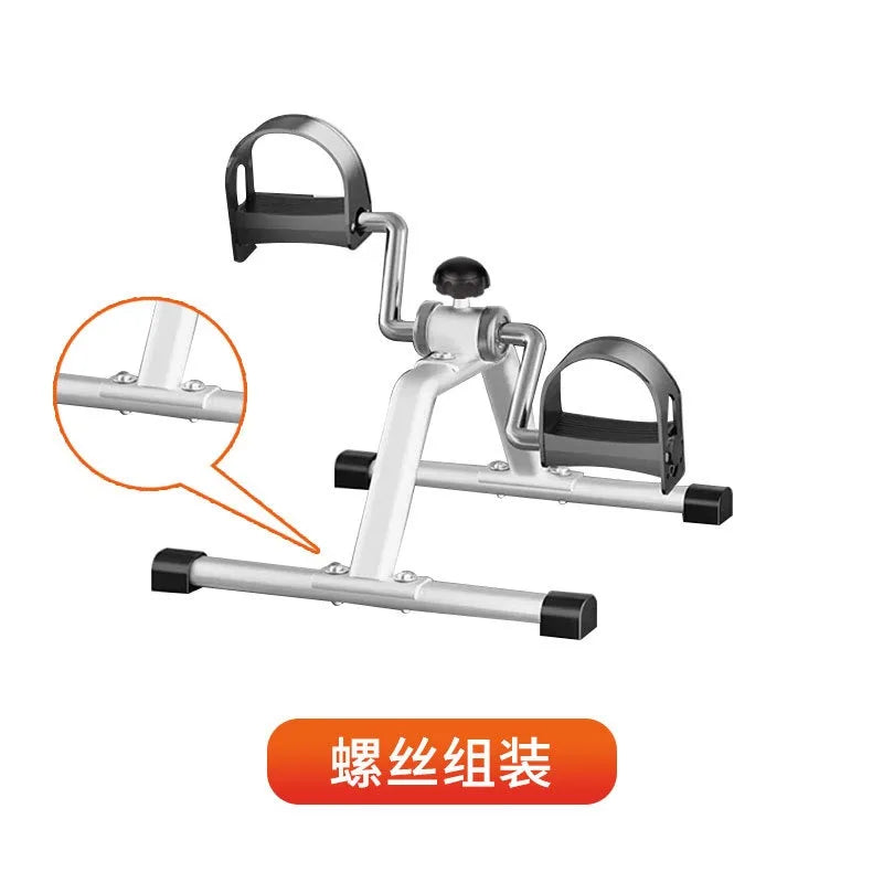 Folding Portable Foot Pedal Exerciser with Adjustable Resistance Stationary Exercise Bike for Indoor Physical Therapy