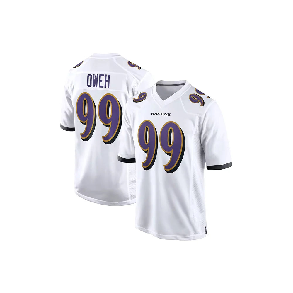 24-25 Adult Baltimore American Football Jersey  Sportswear Ravens Jackson 8 Number