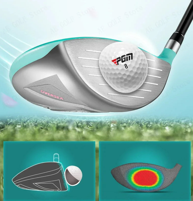 PGM Women Golf Clubs Set with Golf Bag Stainless Steel / Carbon Shaft Iron Wood Driver
