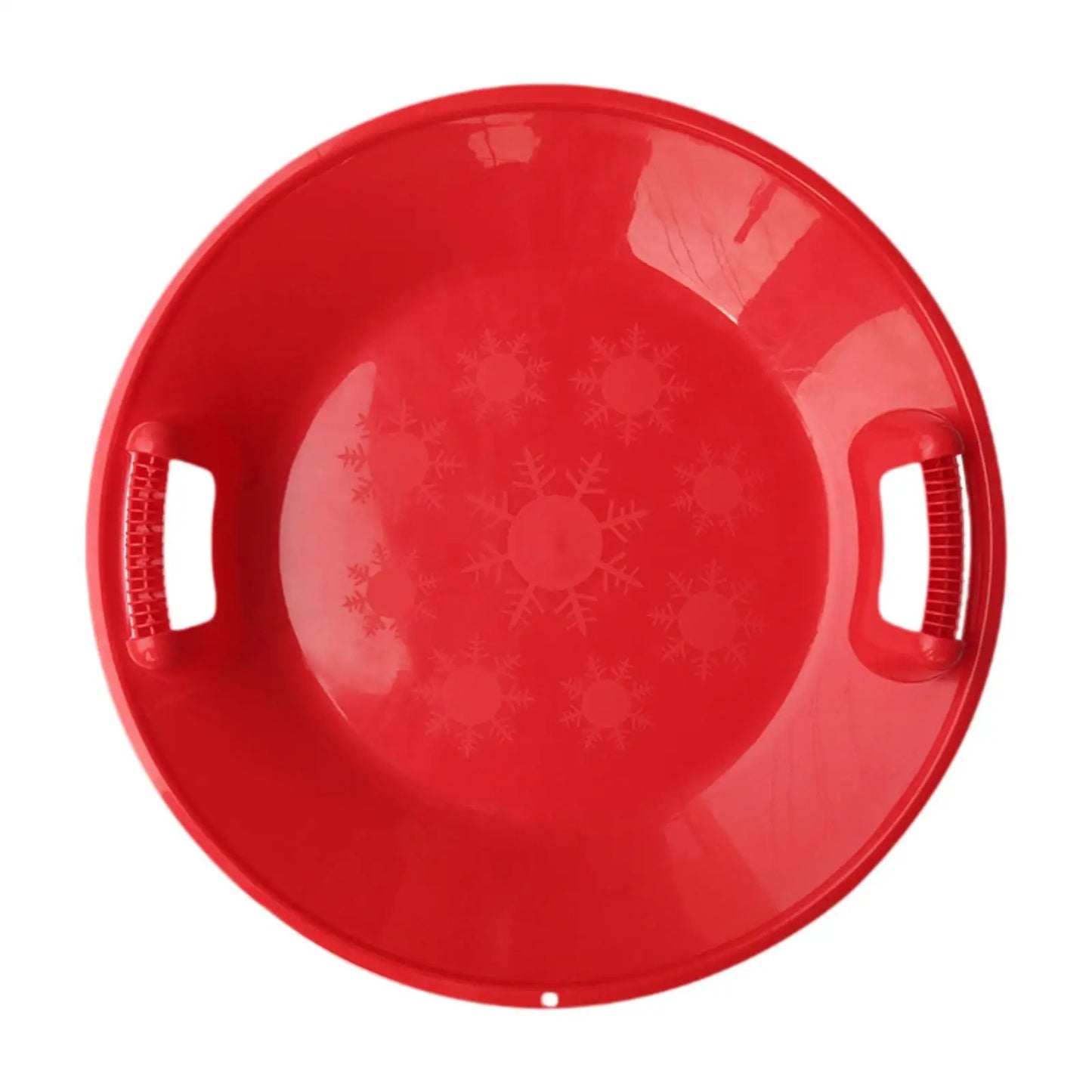 Round Snow Sled Toboggan Grass Sliding Sled Skiing Board Snow Luge Sledge for Boys Girls Kids