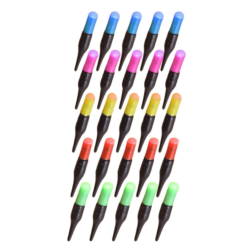 5Pc Led Luminous fishing Floating night Tail Light Glow Color Change