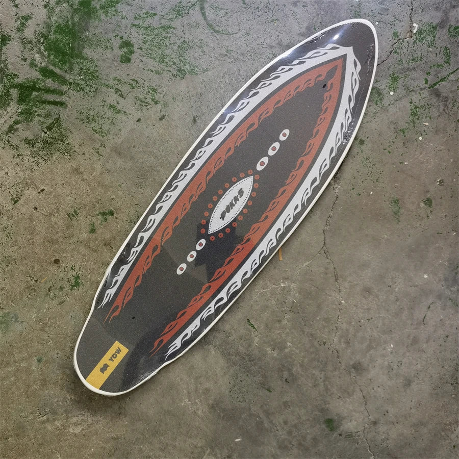 YOW land surf skateboard longboards whole kits good quality spring system branded with trucks wheels
