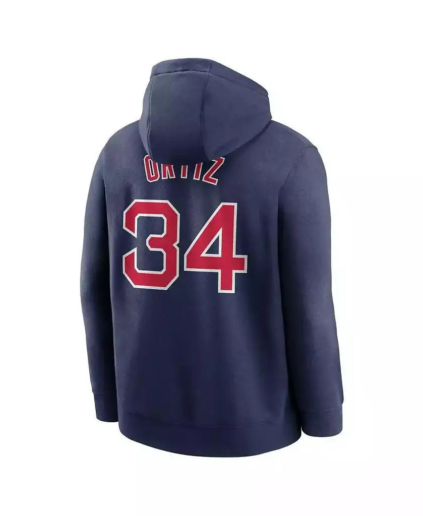 Nike | Men's David Ortiz Navy Boston Red Sox Player Name & Number Club Pullover Hoodie