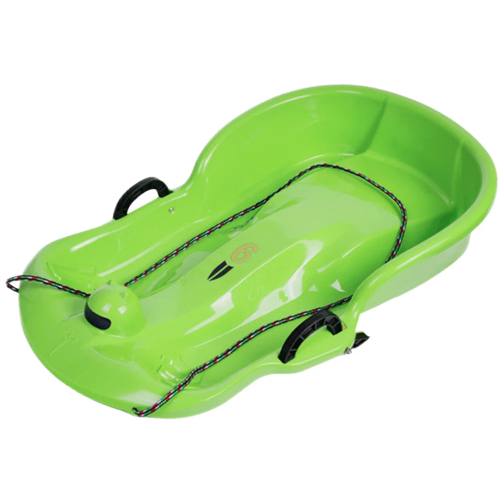 Plastic Snow Sled Toboggan  2Handles Kid  for Winter Sport