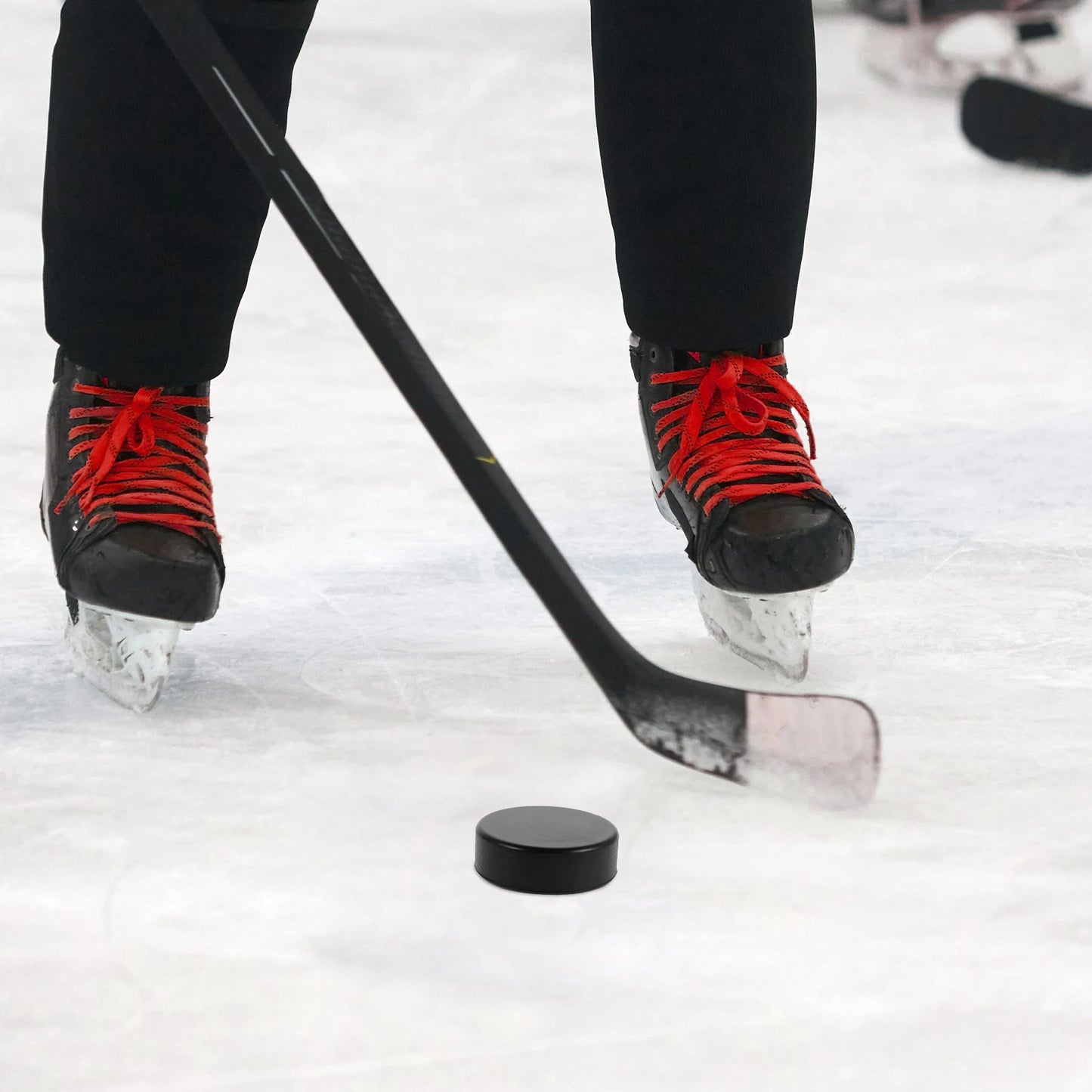 20pcs Ice Hockey Pucks Durable PU Lightweight Field Balls Black Set Kids Sport Equipment Training
