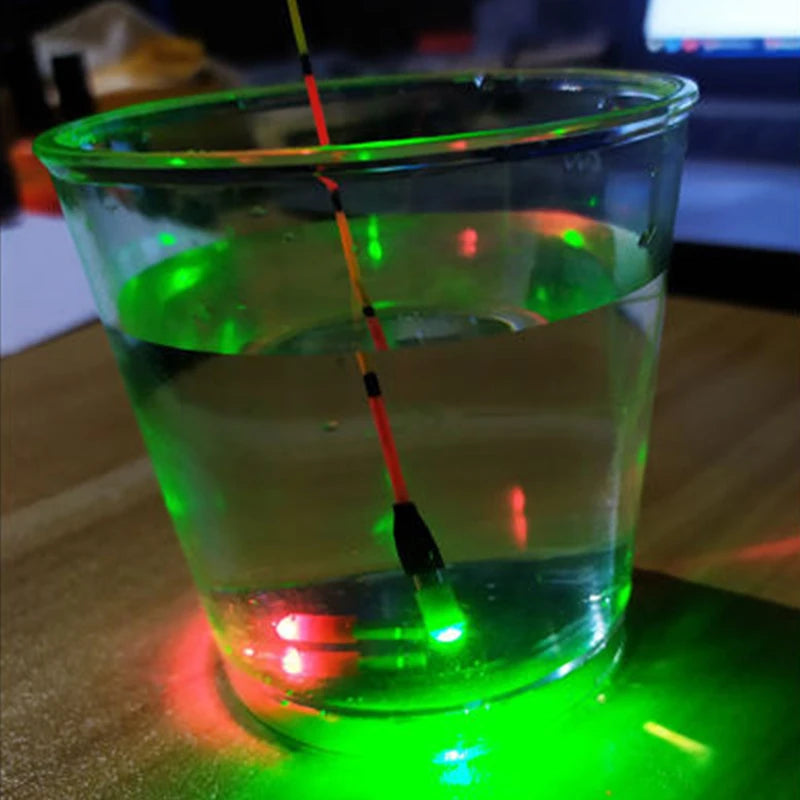 5Pc Led Luminous fishing Floating night Tail Light Glow Color Change