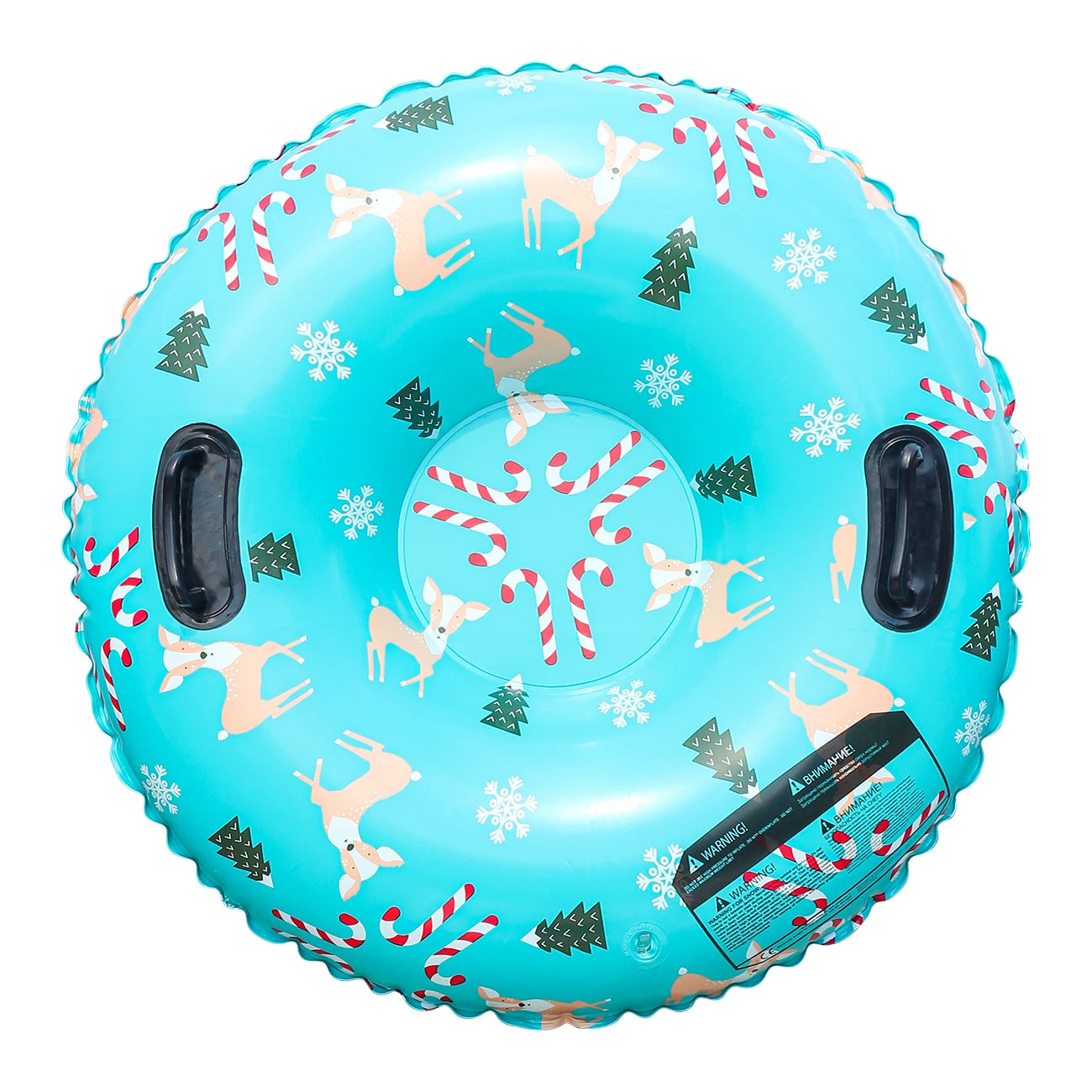 1PC PVC Hardy Inflatable Sleigh, Thickened Hard Bottom for Adults  , Winter Toy Outdoor