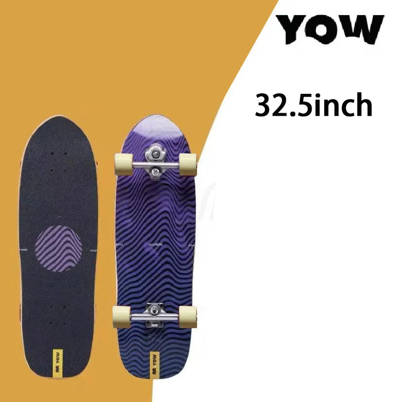 YOW land surf skateboard longboards whole kits good quality spring system branded with trucks wheels