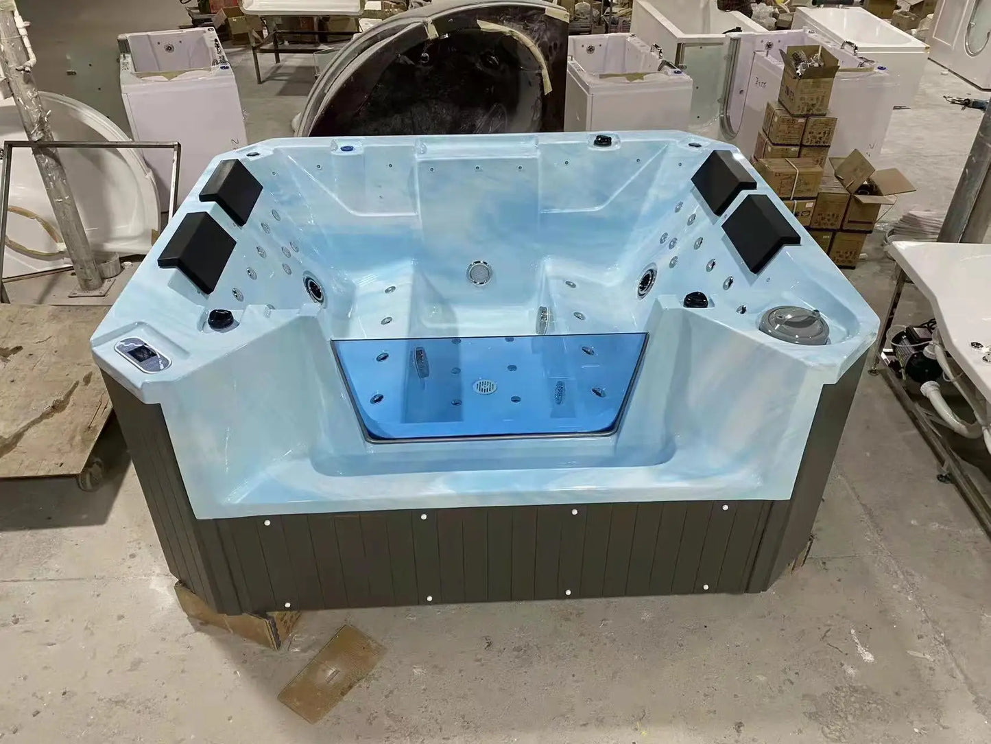 Outdoor Spa Hot Tub Family 4 Person Hot Tub Massage Spa Pool