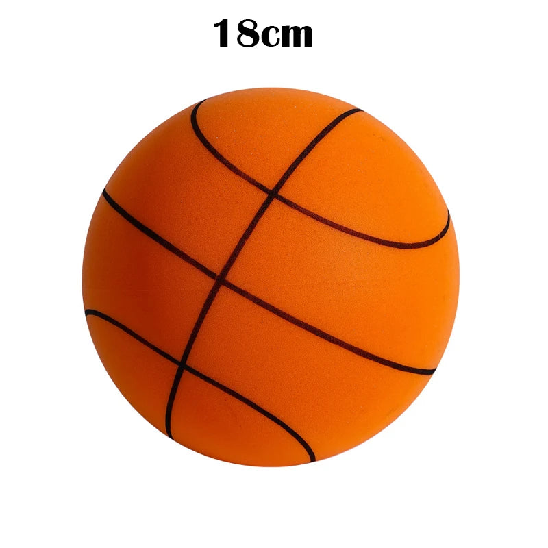18/21/24CM Kids Bouncing Mute Basketball Squeezable Mute Bouncing Basketball