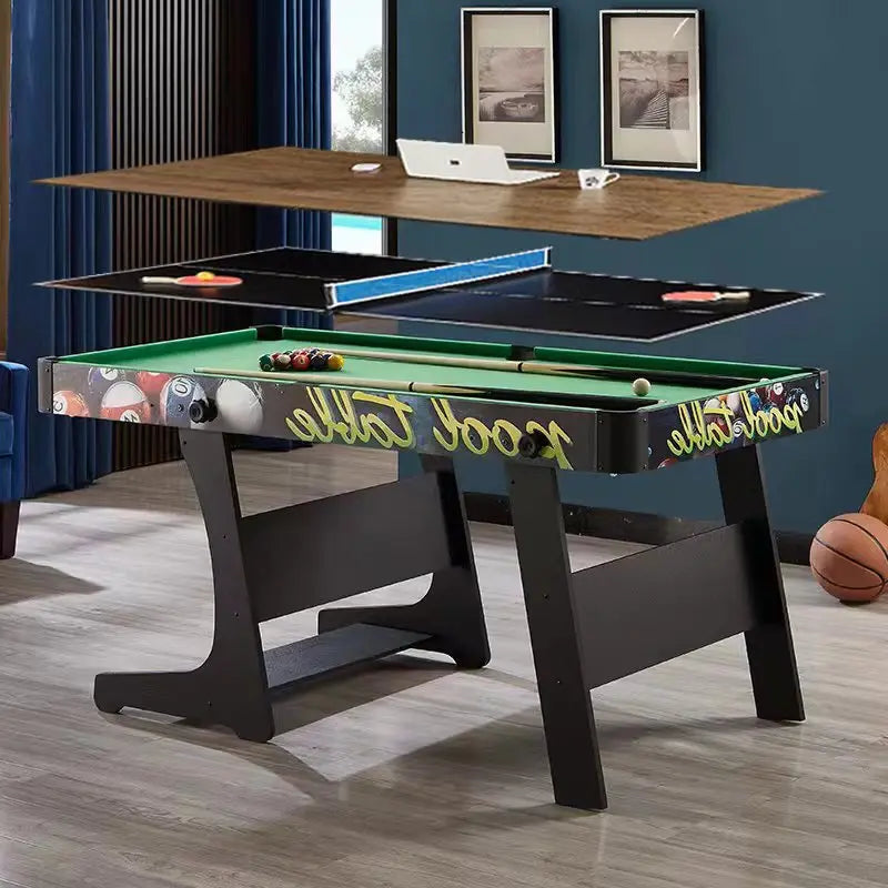 Children's Folding Wooden Pool Table Home Use Large Small