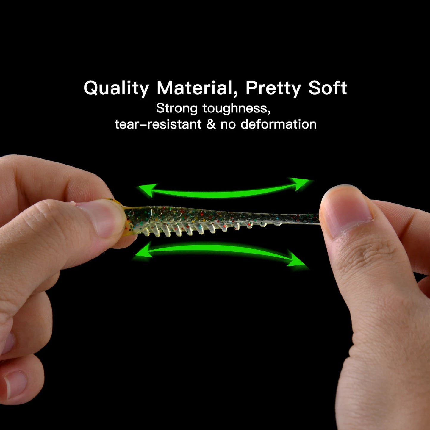 Goture 40pcs/lot Soft Lure Kit Soft Fishing Lure 5cm 0.7g Jig Head Hook 3.2cm 3.5g Fishing Hooks