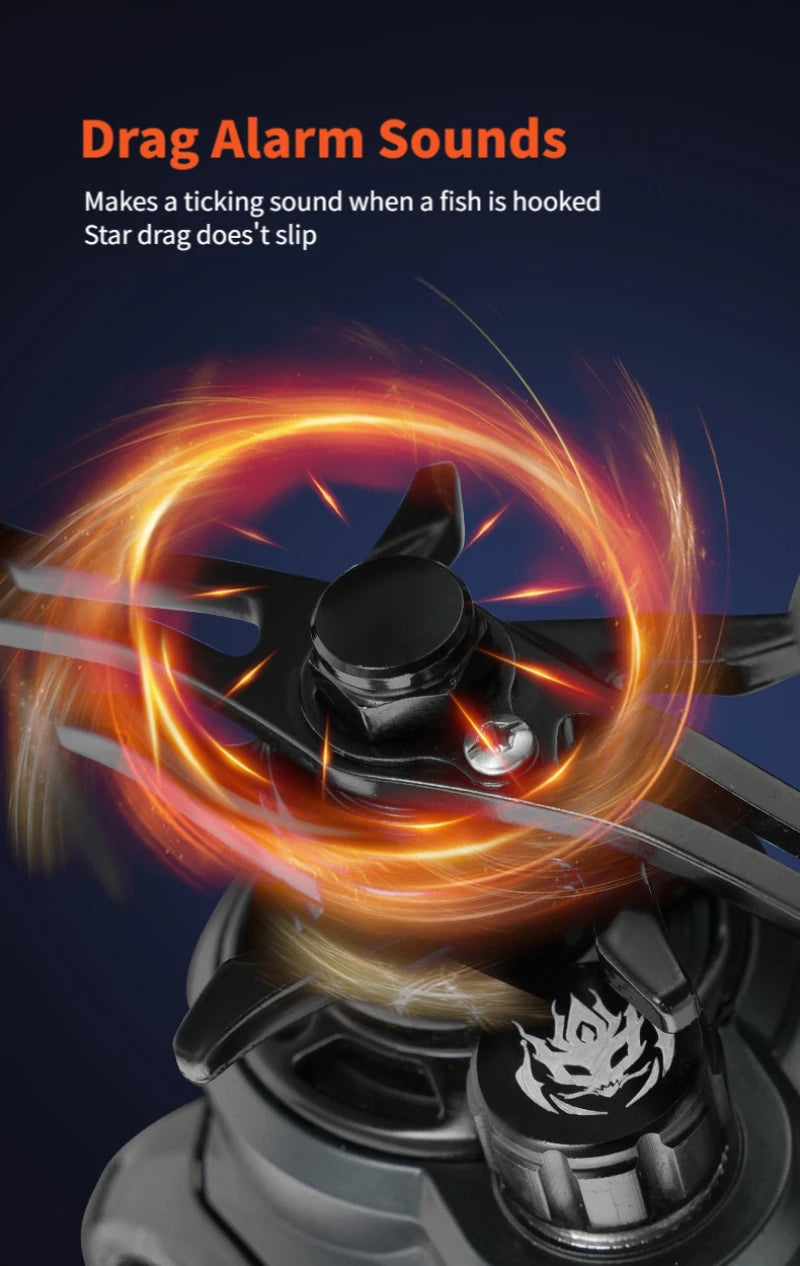 ThunderHawk Baitcasting Reel 7.0:1 Gear Ratio 4.5kg Max Drag Saltwater