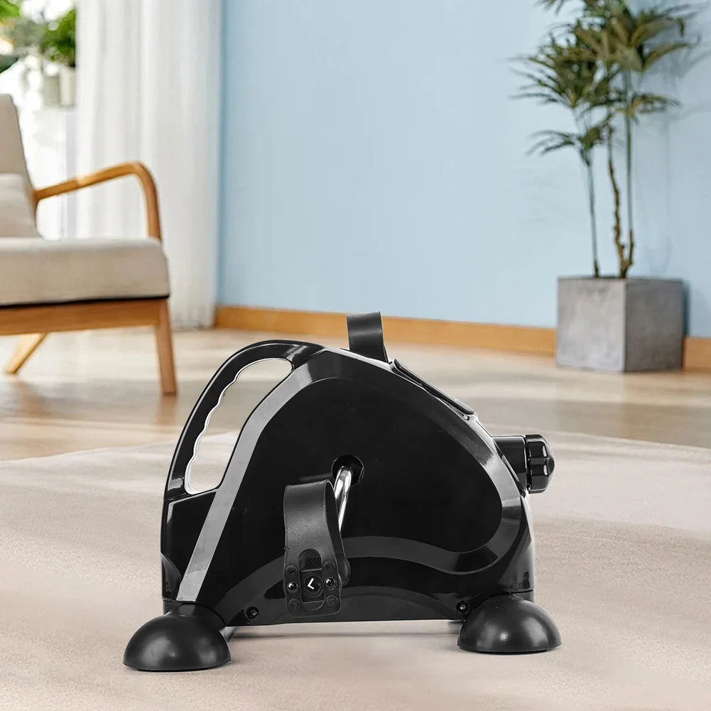 Mini Exercise Bike Arm and Leg Trainer Adjustable  Exercise Machine LCD Display Portable Pedal Trainer for Home Office
