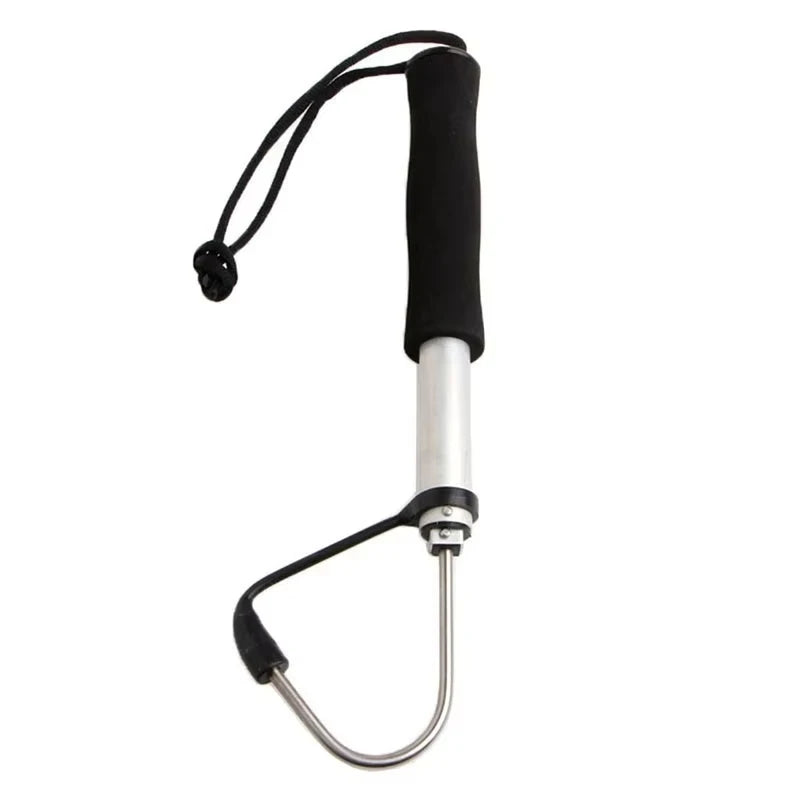 Telescopic Fish Gaff Hook,About 28-60cm Stainless Steel Ice Sea Fishing