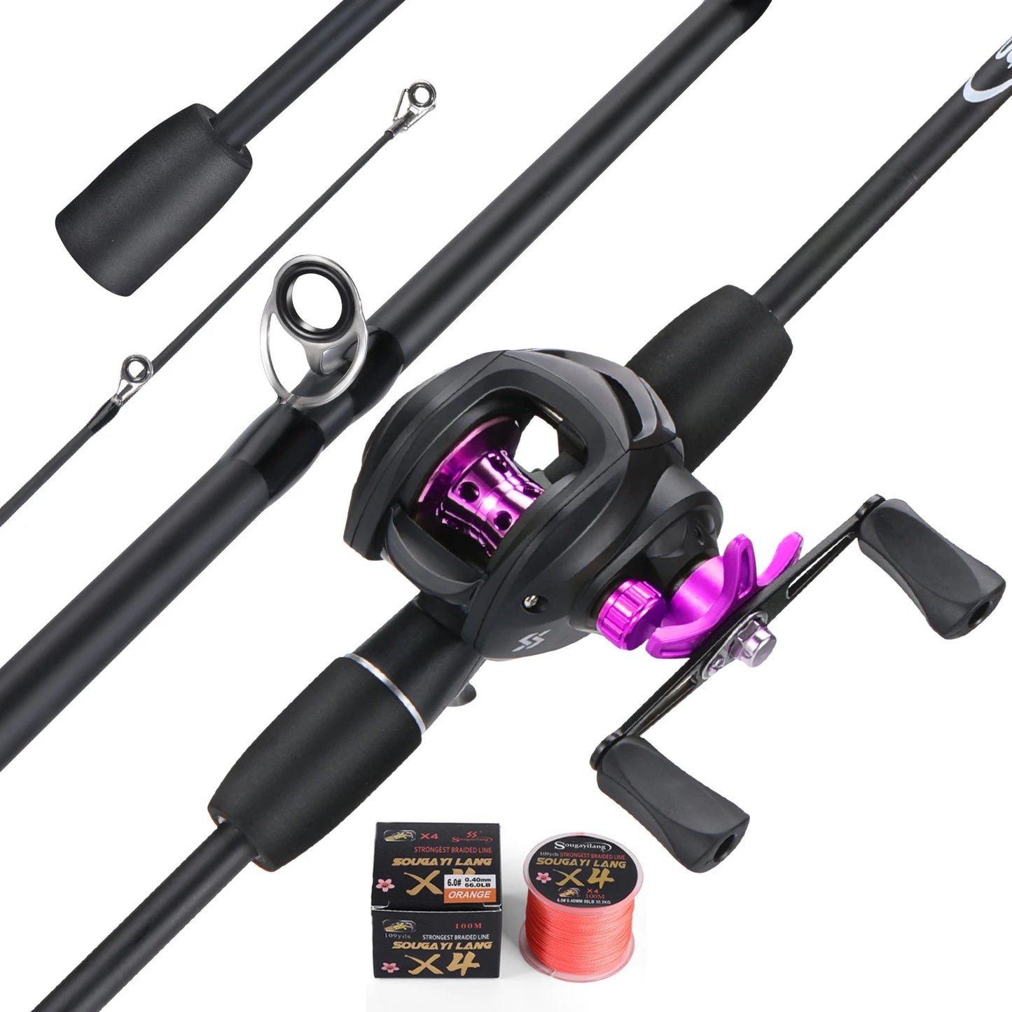 Sougayilang Fishing Rod Reel Combo L