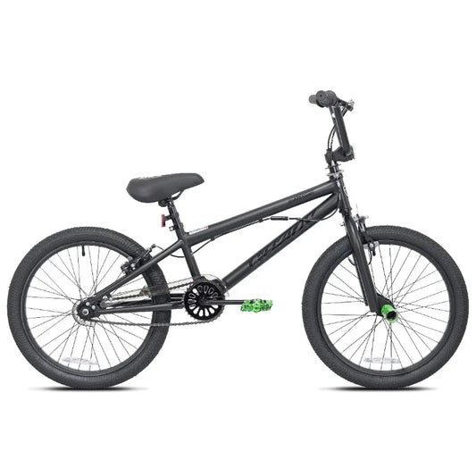 20" Kent Chaos BMX Bicycle, Fits Rider 4'2" - 5', 0", Hydro Dip Matte Black, Child, Unisex