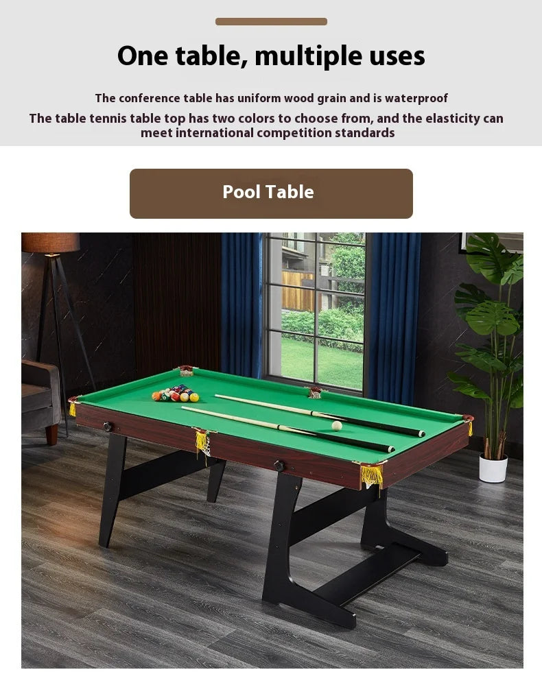 Children's Folding Wooden Pool Table Home Use Large Small