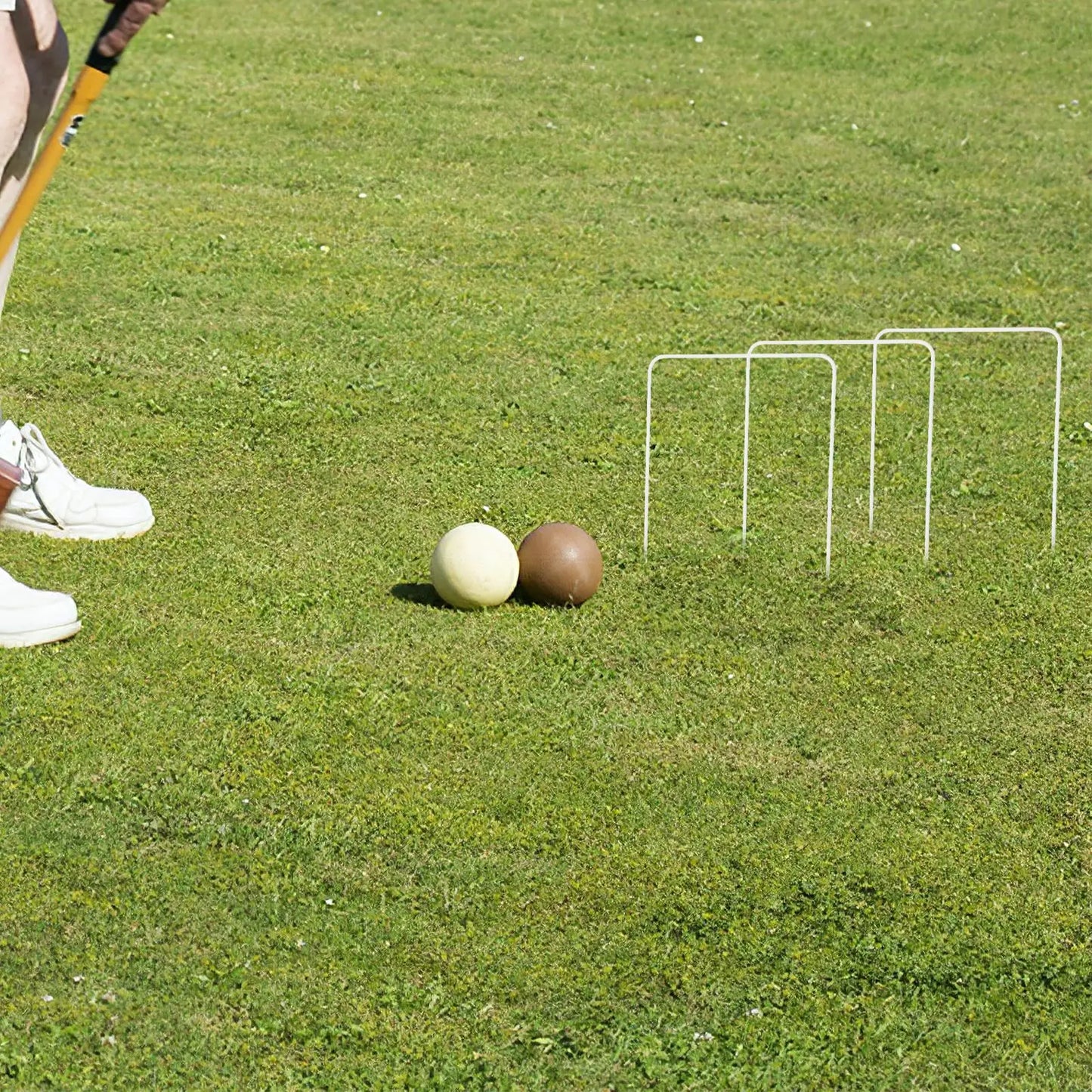 9Pcs Croquet Wickets 8X5.5 Inch Square Arrow Wickets  Croquet Game
