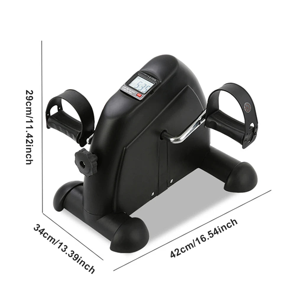 Mini Exercise Bike Arm and Leg Trainer Adjustable  Exercise Machine LCD Display Portable Pedal Trainer for Home Office