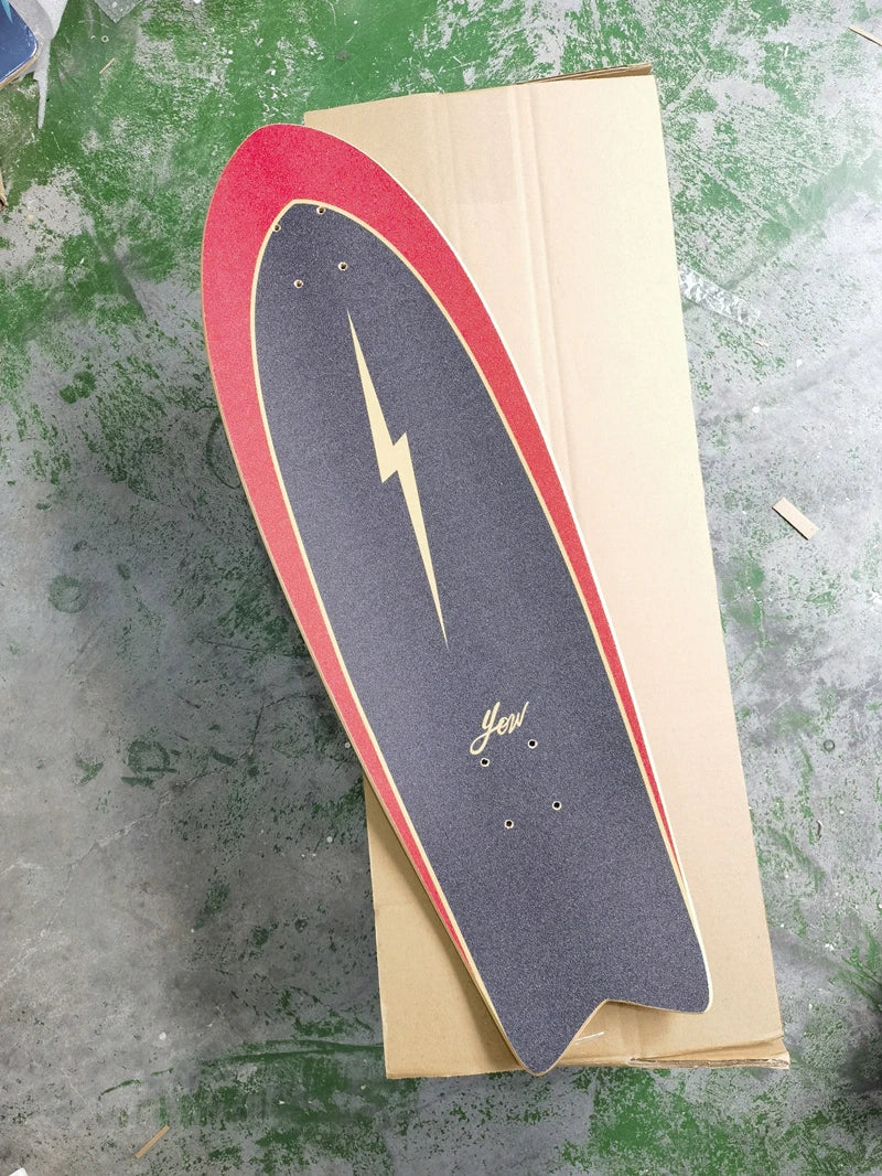 YOW land surf skateboard longboards whole kits good quality spring system branded with trucks wheels