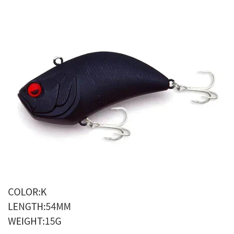 1PCS Winter Vibrating VIB Road Runner 54MM/15G Full Swimming Long Casting Warbler Road Runne