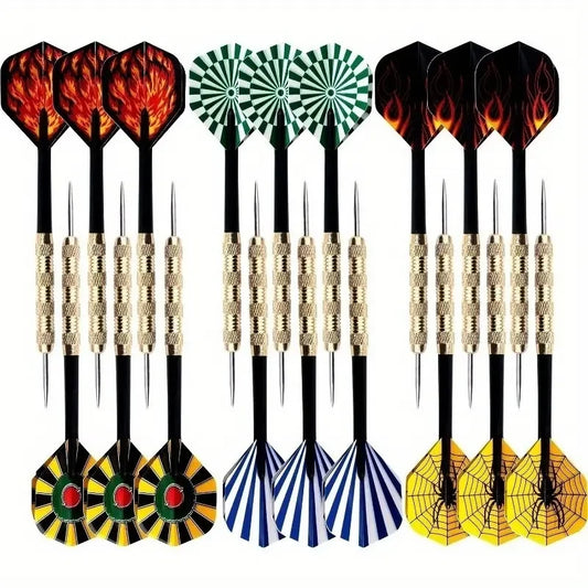 18 pcs/set of professional darts combination with steel tips durable