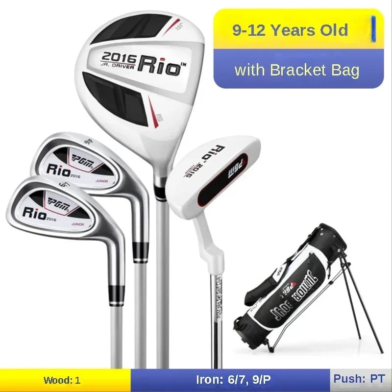 PGM 3-12 Age Boys Girls Kids Golf Club Full Sets Gift