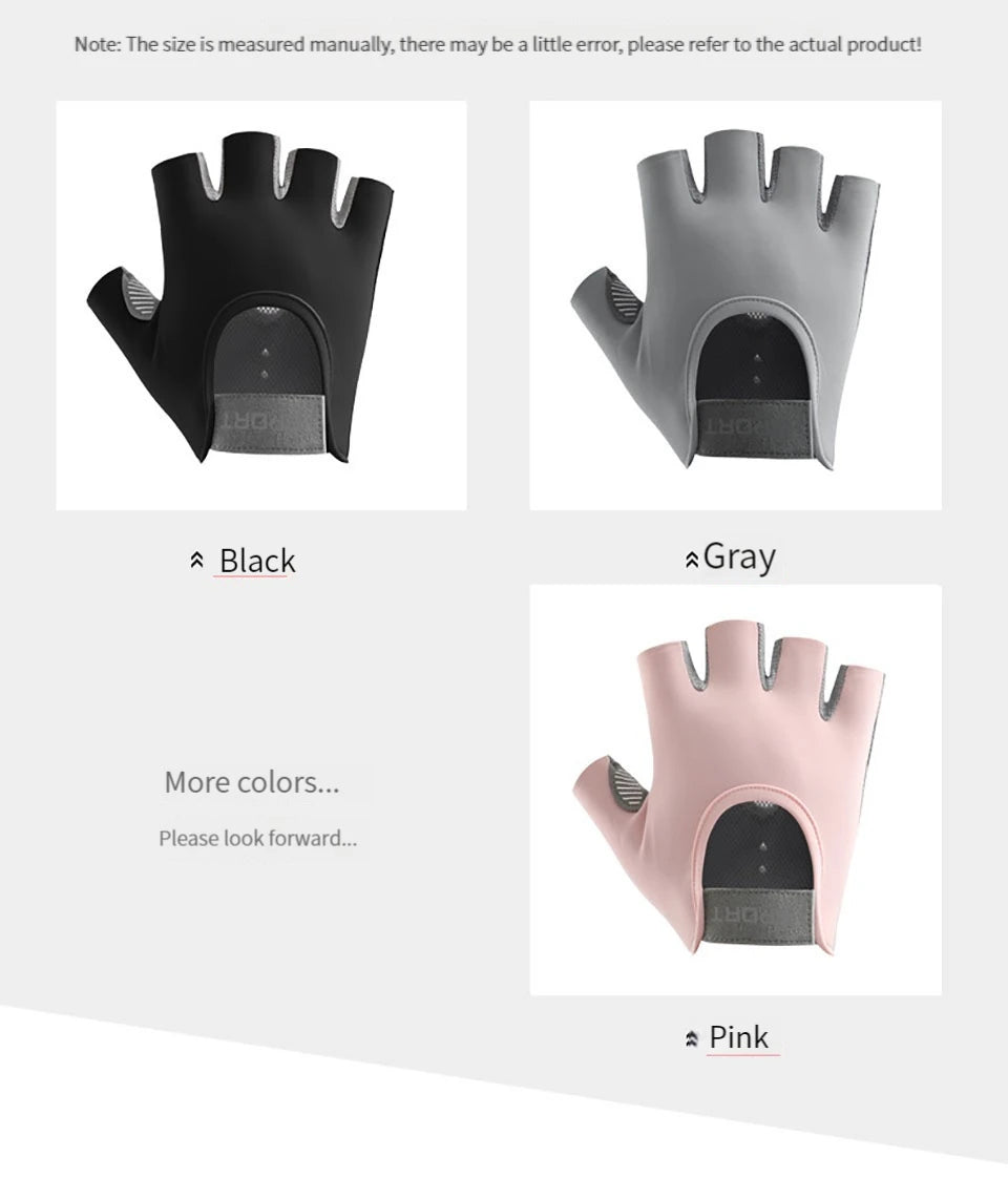 1 Pair Gym Body Building Training Fitness Gloves Sports Weight Lifting Exercise Slip-Resistant Gloves for Yoga Gloves