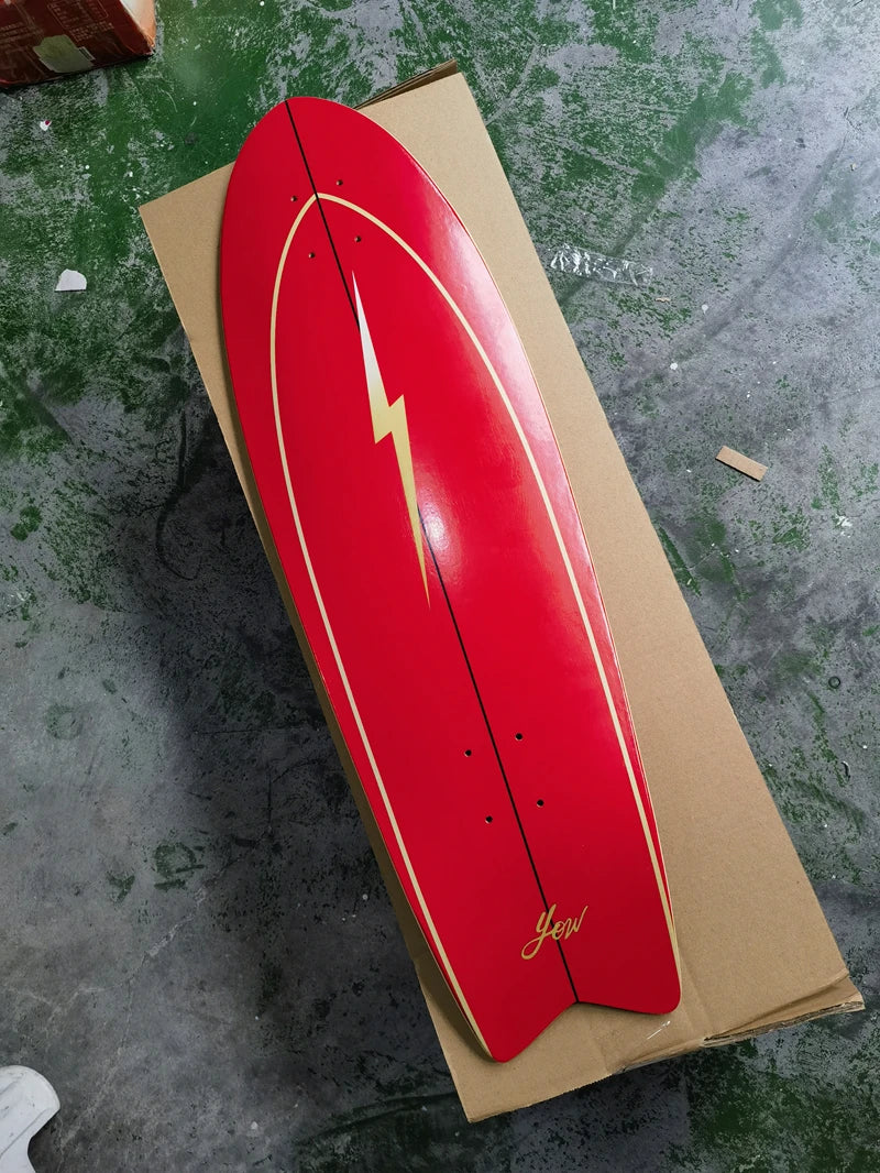 YOW land surf skateboard longboards whole kits good quality spring system branded with trucks wheels