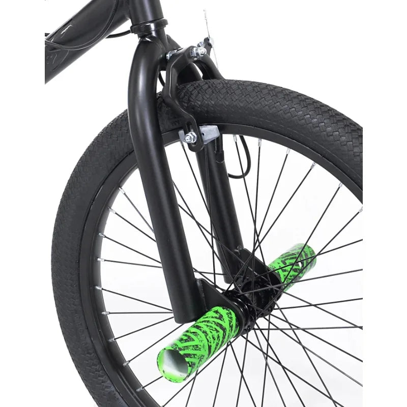 20" Kent Chaos BMX Bicycle, Fits Rider 4'2" - 5', 0", Hydro Dip Matte Black, Child, Unisex