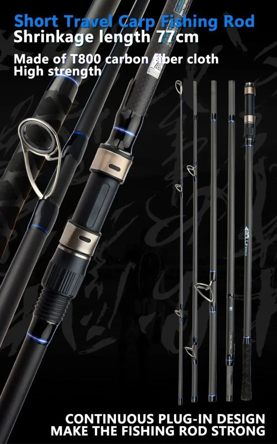 3.6M 3.9M 4.2M 4-6 Sections 10kg CARP 40-160g Long Lure Rod Surf Spinning Fishing Rod