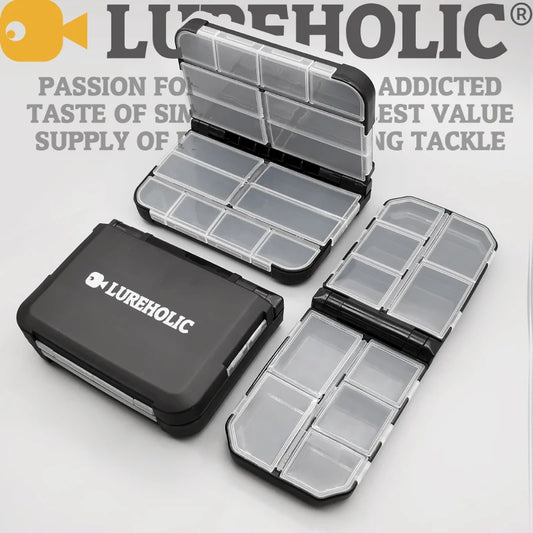 LUREHOLIC Fishing Tackle Boxes for Lure Accessories Storage Snap,