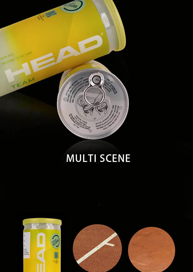 HEAD Professional Tennis 4B TEAM 3 Tour X  Training Ball T 3B Pro Match Balls