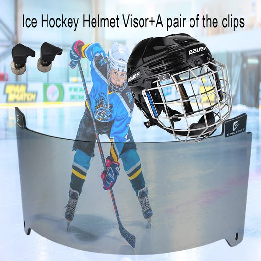 2024 New Model Senior Embedded Full size Hockey Helmet Clear visor Anti-Fog Anti-Scratch