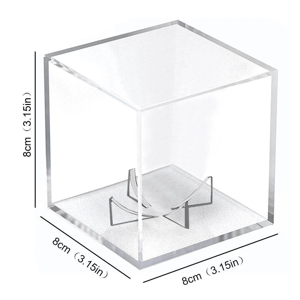 Clear Baseball Box Display Acrylic Transparent Baseball Organizer Case