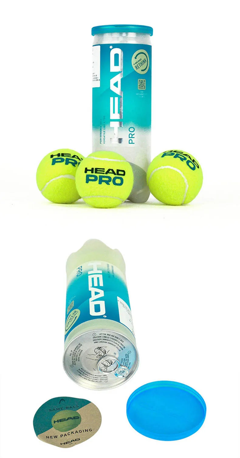 HEAD Professional Tennis 4B TEAM 3 Tour X  Training Ball T 3B Pro Match Balls