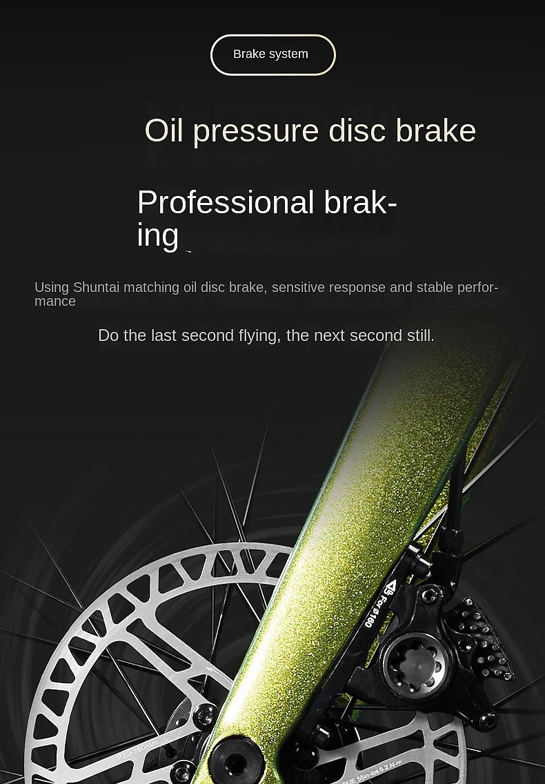 2025 New Ultra-Light Carbon Fiber Road Bike Fast Racing Bicycle with Hydraulic Disc Brakes