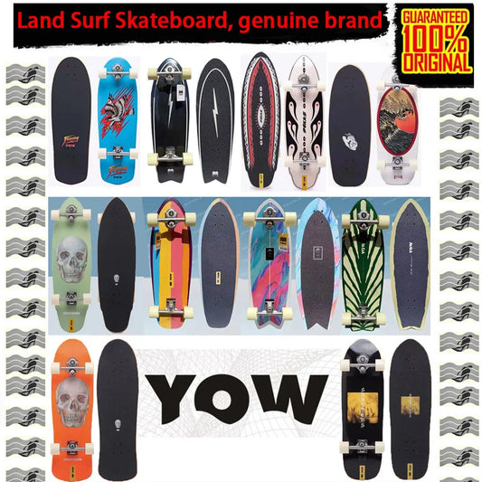 YOW land surf skateboard longboards whole kits good quality spring system branded with trucks wheels